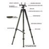 Bog DeathGrip Infinite Aluminum Tripod - OD Green