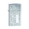 Zippo Windproof Lighter Slim Venetian Venetian Chrome Finish