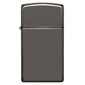 Zippo Windproof Lighter Slim Case Black Ice Finish