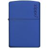 Zippo Windproof Lighter Classic Royal Blue Matte Zippo Logo