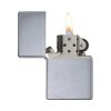 Zippo Windproof Lighter Brushed Chrome Vintage with Slashes