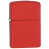 Zippo Windproof Lighter Red Matte w/Zippo Logo