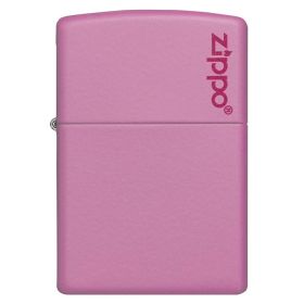 Zippo Windproof Lighter Pink Matte with Zippo Logo
