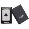 Zippo Windproof Lighter Simple Spade Design High Polish Chrome