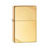 Zippo Windproof Lighter Vintage High Polish Brass w/Slashes