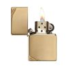 Zippo Windproof Lighter Vintage High Polish Brass w/Slashes