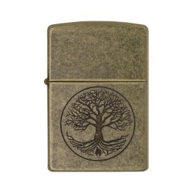 Zippo Windproof Lighter Tree of Life Antique Brass Finish