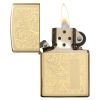 Zippo Windproof Lighter Venetian High Polish Brass (Venetian Brass)