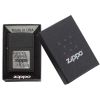 Zippo Windproof Lighter Black CrackleÂ® Gold Zippo Logo