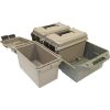MTM 50 Cal 3-Can Ammo Crate (Dark Earth Cans/Army Green Crate)
