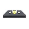 Night Fision Tritium Night Sights for Glock 17/19/34/43/48 - Yellow Front Ring/U Notch Black Rear Ri