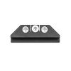 Night Fision Tritium Night Sights for Glock 42/43/43X - White Front Ring/U-Notch White Rear Rings