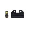 Night Fision Optics-Ready Stealth Series for Glock 42/43/43X MOS Yellow Front Ring/Black Rear