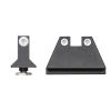 Night Fision Suppressor Height Tritium Night Sights for Most Glocks - White Tritium Front Ring/Triti