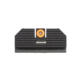Night Fision Costa Ludus Night Sight Set for Glock 17/19/34 - Orange Tritium Front Ring/Tritium Blac