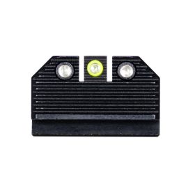 Night Fision Optics-Ready Stealth Series for Glock 42/43/43X MOS Yellow Front Ring/Black Rear