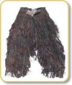 BDU Ghillie Suit Pants| Color| Woodland (Option: Large - long)