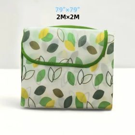 Extra Large Outdoor Picnic Blanket, Camping, Beach, BBQ Mat - Heavy-Duty Portable Indoor/Outdoor groundsheet with - Large Gathering, Parties (Color: Leaves)