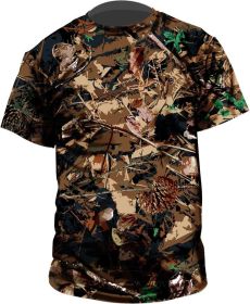 Standing Pine  Outdoor Collection T-shirt,  Day-Pine pattern|Short sleeve (Option: 3XL)
