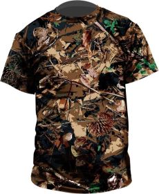 Standing Pine  Outdoor Collection T-shirt, Shadow-Pine pattern|Short Sleeve (Option: Medium)